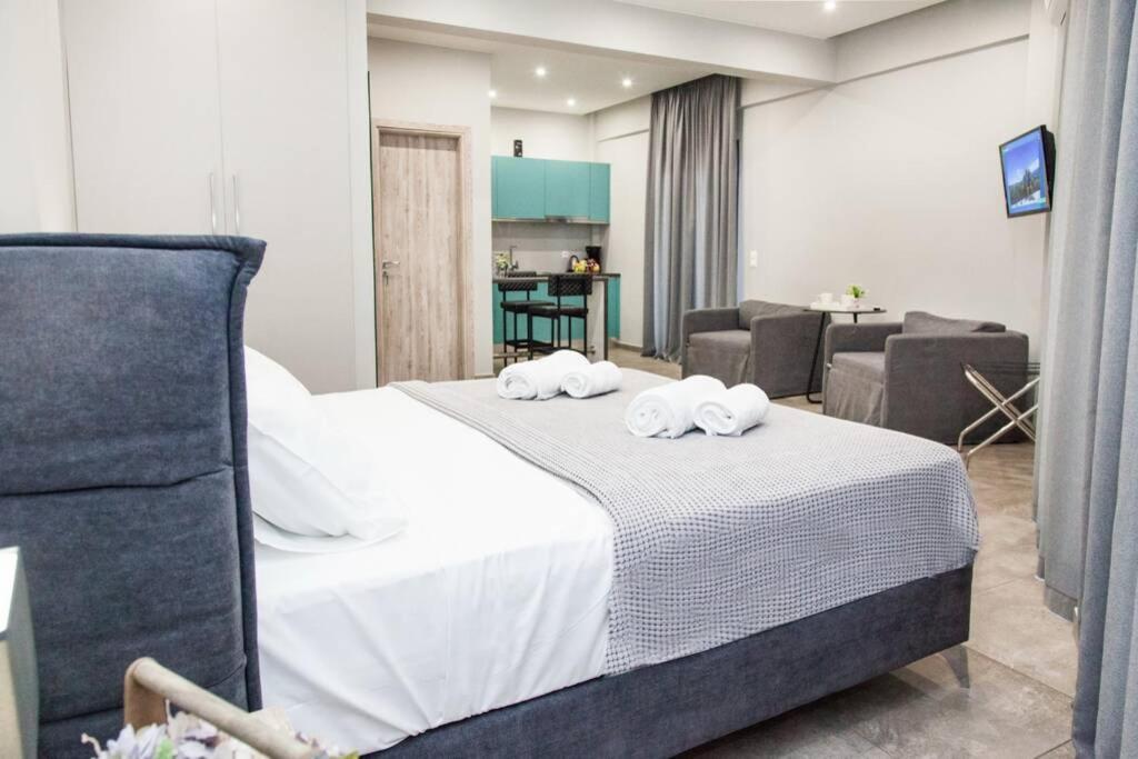 E Spacious Cornered Brand New Studio Apartment E Athènes Extérieur photo
